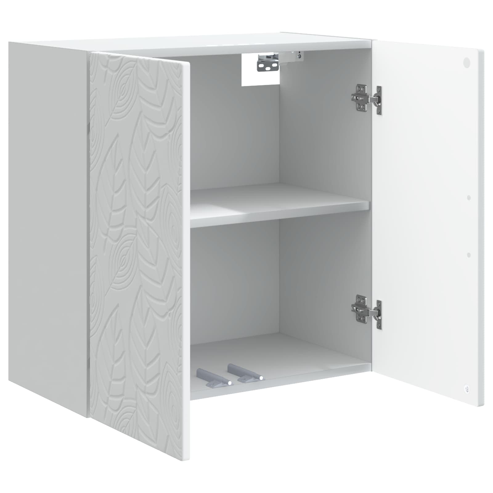 Wandkast Wit 59 x 31 x 60 cm Bewerkt hout