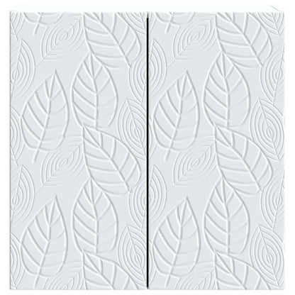 Wandkast Wit 59 x 31 x 60 cm Bewerkt hout