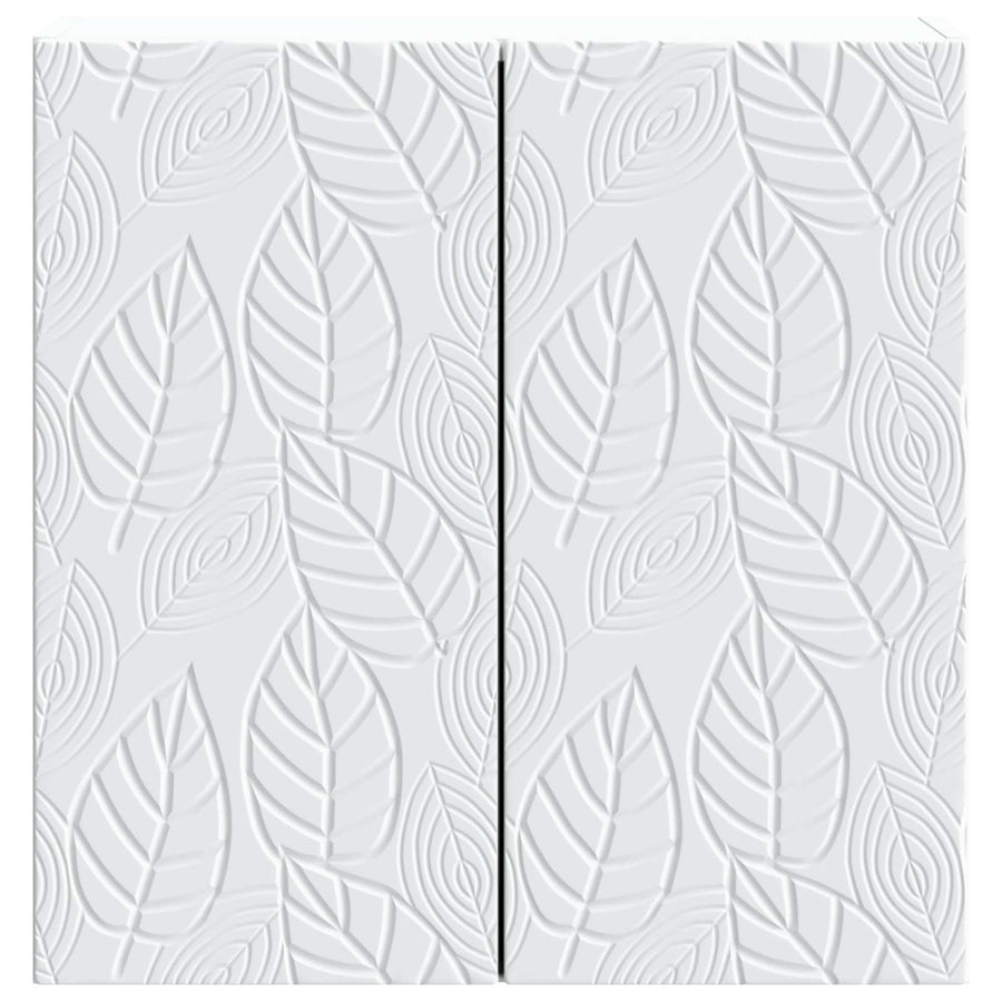 Wandkast Wit 59 x 31 x 60 cm Bewerkt hout