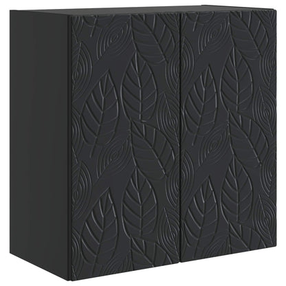 Wandkast Zwart 59 x 31 x 60 cm Bewerkt hout