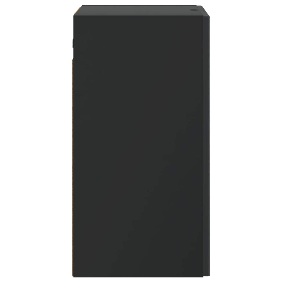 Wandkast Zwart 59 x 31 x 60 cm Bewerkt hout