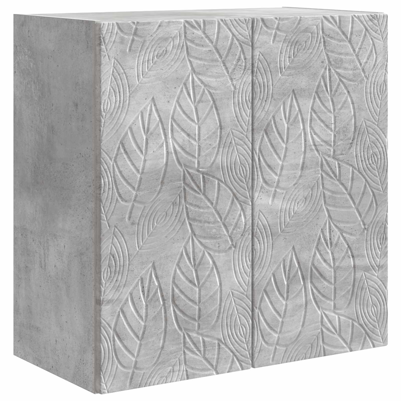 Wandkast Betongrijs 59 x 31 x 60 cm Bewerkt hout
