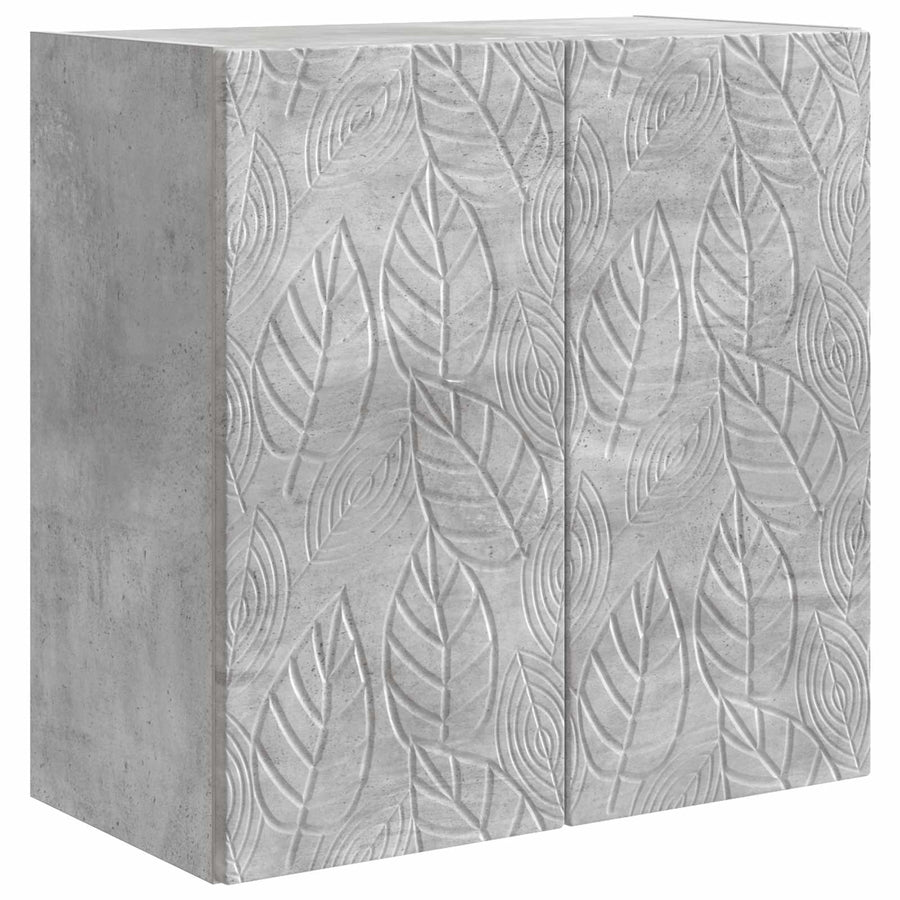 Wandkast Betongrijs 59 x 31 x 60 cm Bewerkt hout
