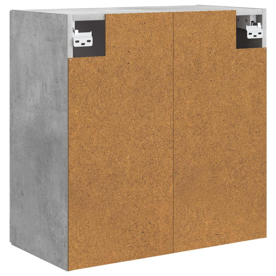 Wandkast Betongrijs 59 x 31 x 60 cm Bewerkt hout