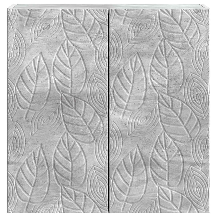 Wandkast Betongrijs 59 x 31 x 60 cm Bewerkt hout