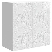 Wandkast 59x31x60 cm hoogglans wit bewerkt hout