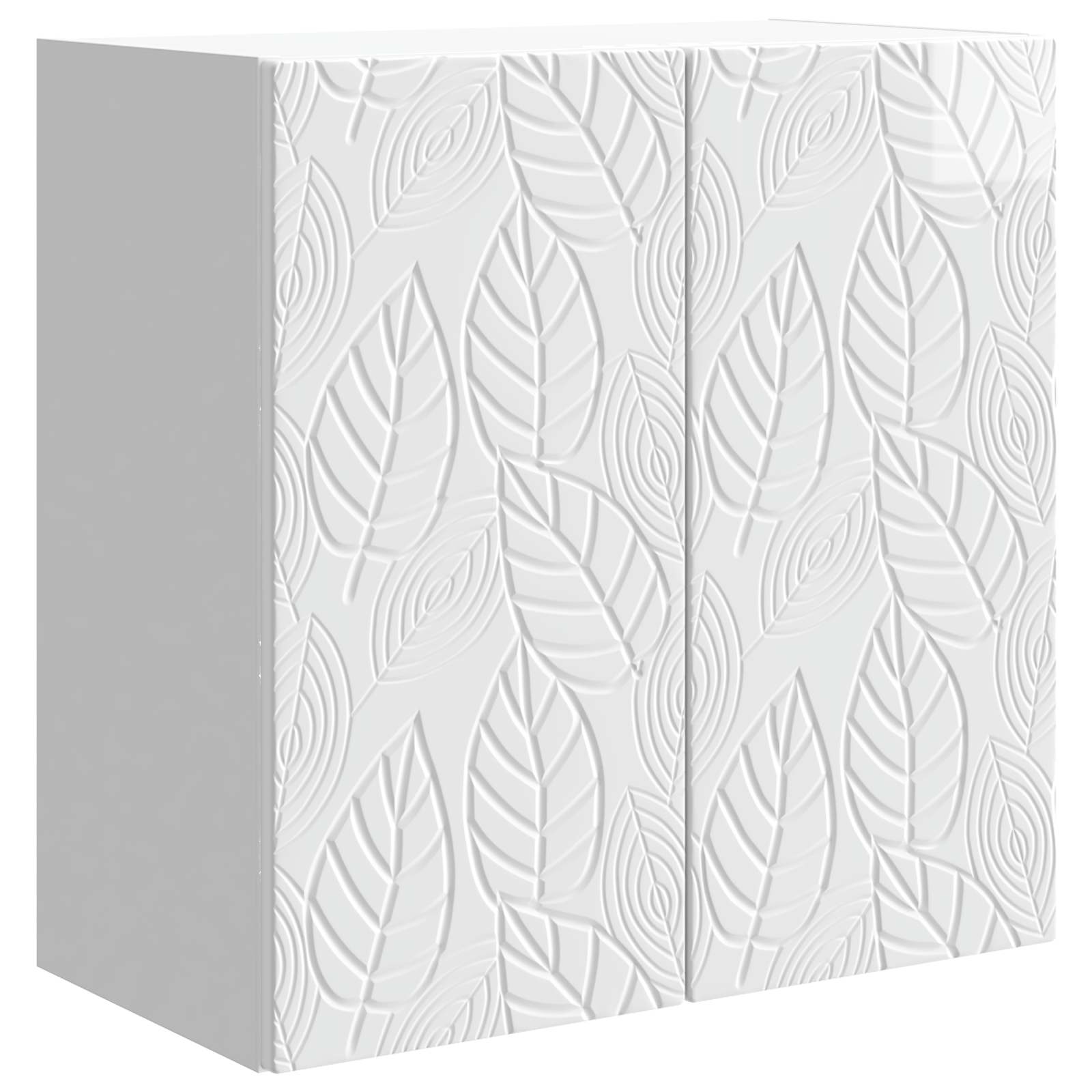 Wandkast Hoogglans Wit 59 x 31 x 60 cm Bewerkt hout