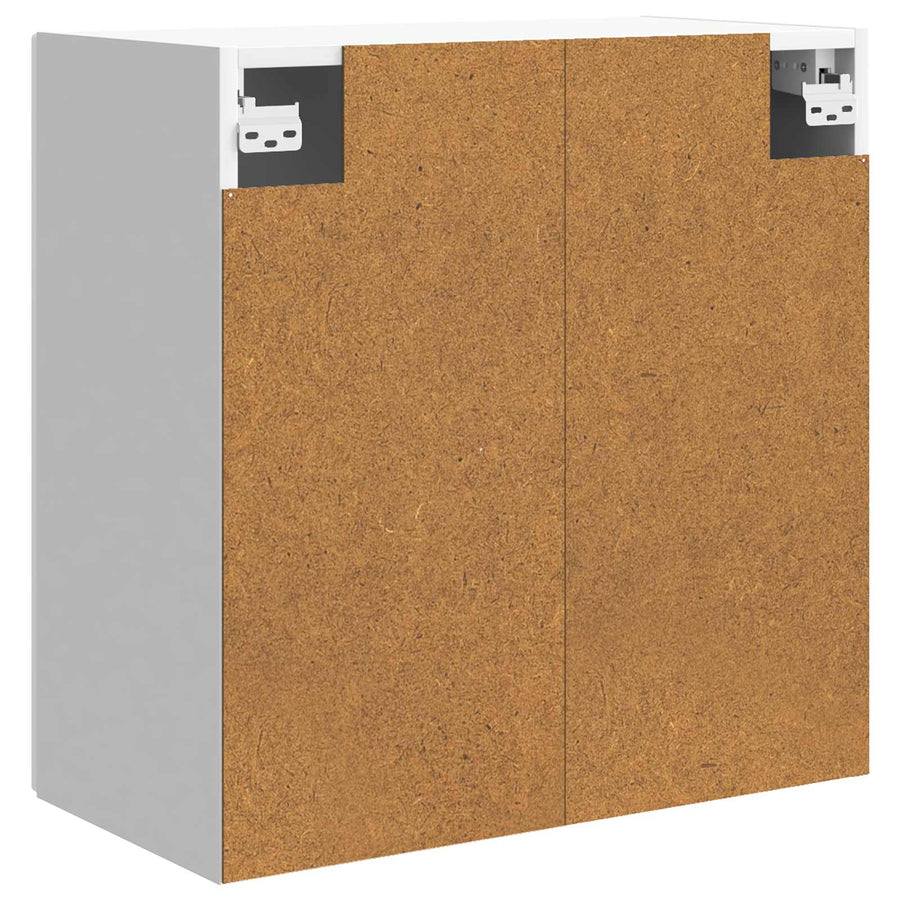 Wandkast Hoogglans Wit 59 x 31 x 60 cm Bewerkt hout