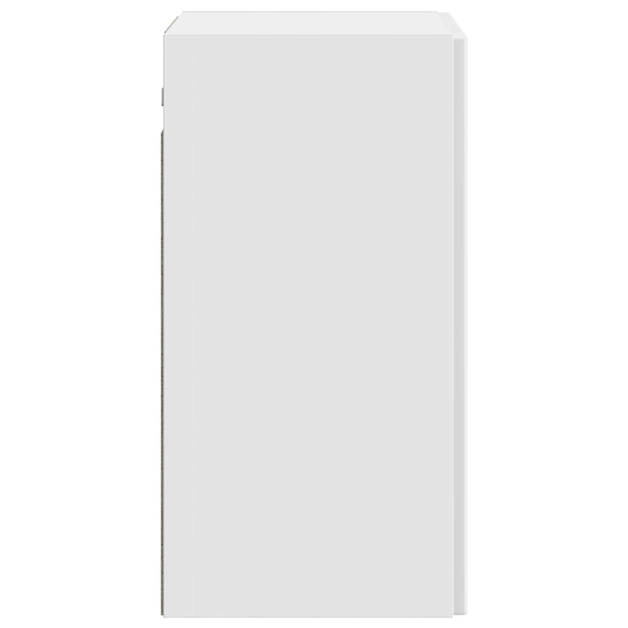 Wandkast Hoogglans Wit 59 x 31 x 60 cm Bewerkt hout