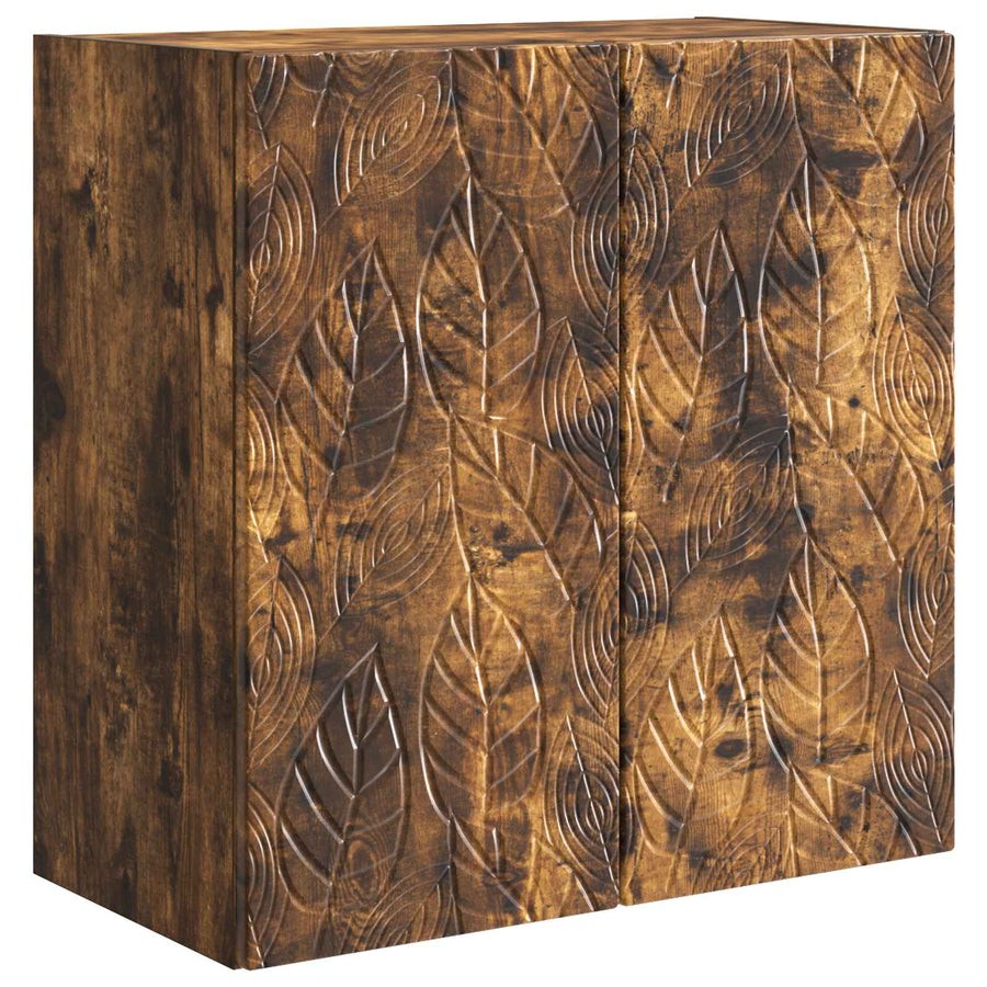 Wandkast Gerookt eiken 59 x 31 x 60 cm Bewerkt hout