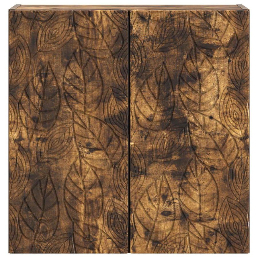 Wandkast Gerookt eiken 59 x 31 x 60 cm Bewerkt hout