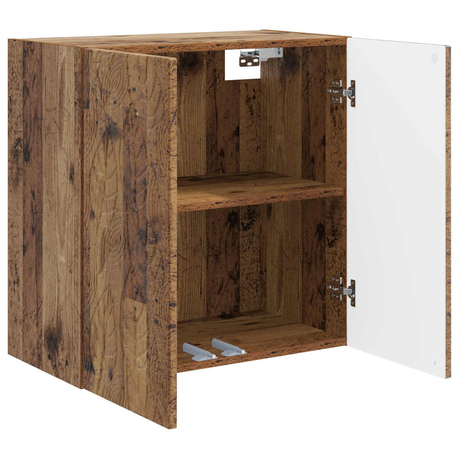 Wandkast Oud hout 59 x 31 x 60 cm Bewerkt hout
