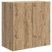 Wandkast 59x31x60 cm bewerkt hout eiken