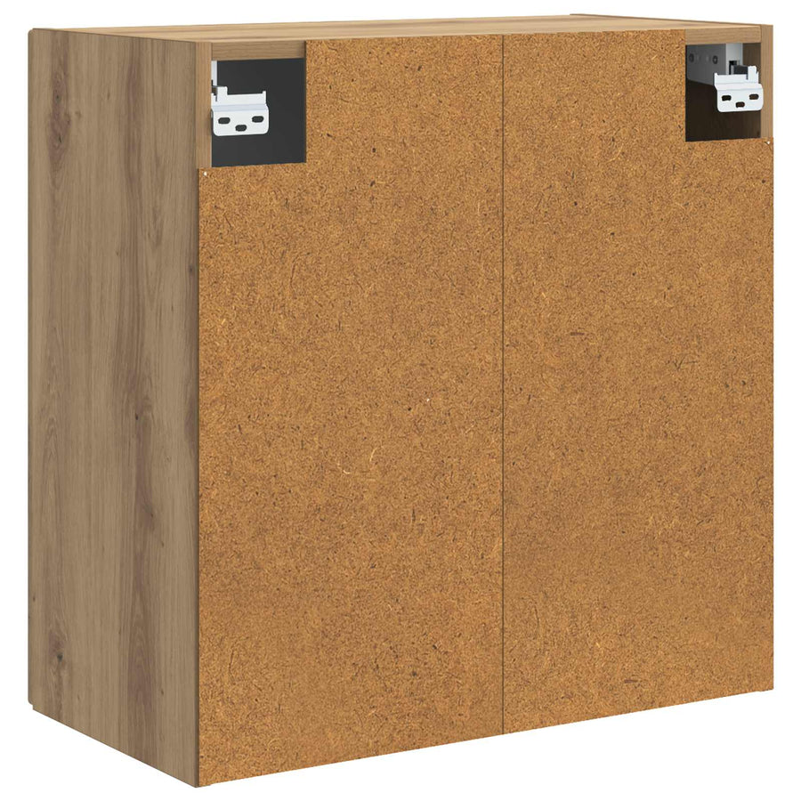 Wandkast Artisanaal eiken 59 x 31 x 60 cm Bewerkt hout
