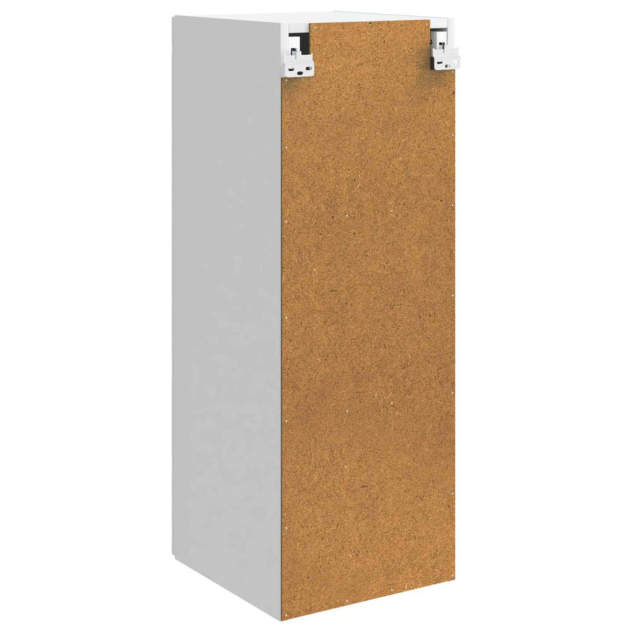 Wandkast Wit 33 x 34,5 x 90 cm Bewerkt hout