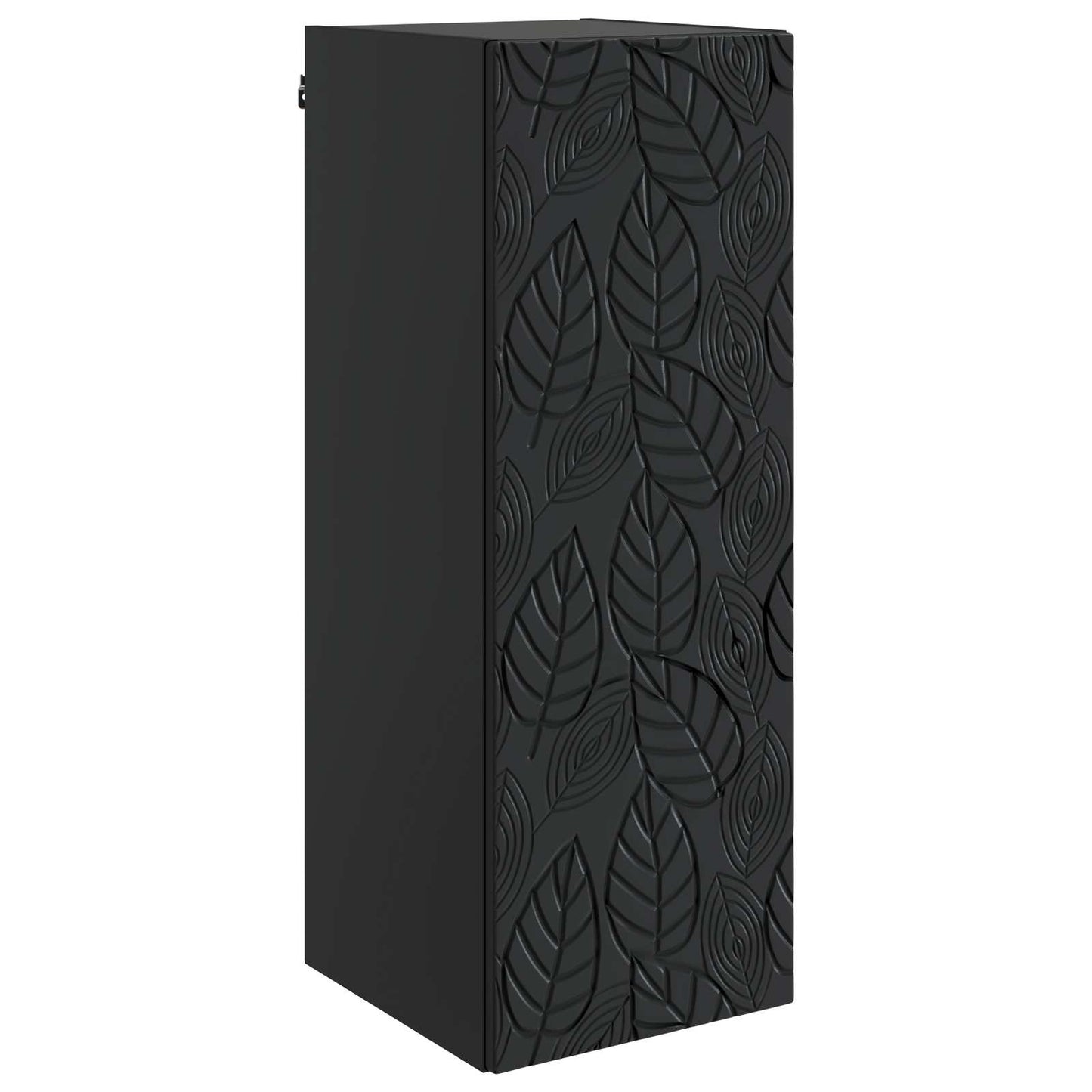 Wandkast Zwart 33 x 34,5 x 90 cm Bewerkt hout