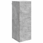 Wandkast bewerkt hout 33x34,5x90 cm grijs