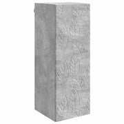 Wandkast bewerkt hout 33x34,5x90 cm grijs