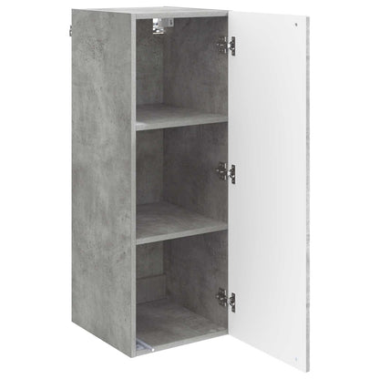 Wandkast Betongrijs 33 x 34,5 x 90 cm Bewerkt hout