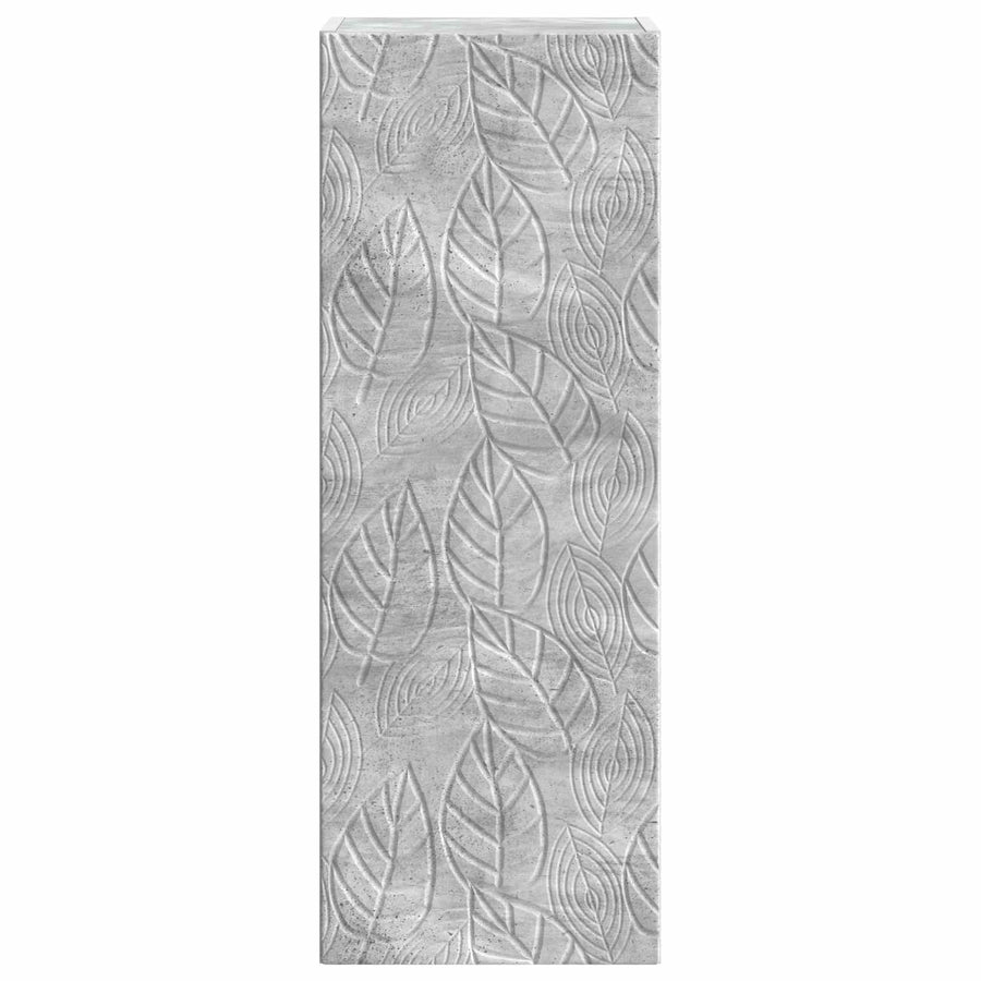 Wandkast Betongrijs 33 x 34,5 x 90 cm Bewerkt hout