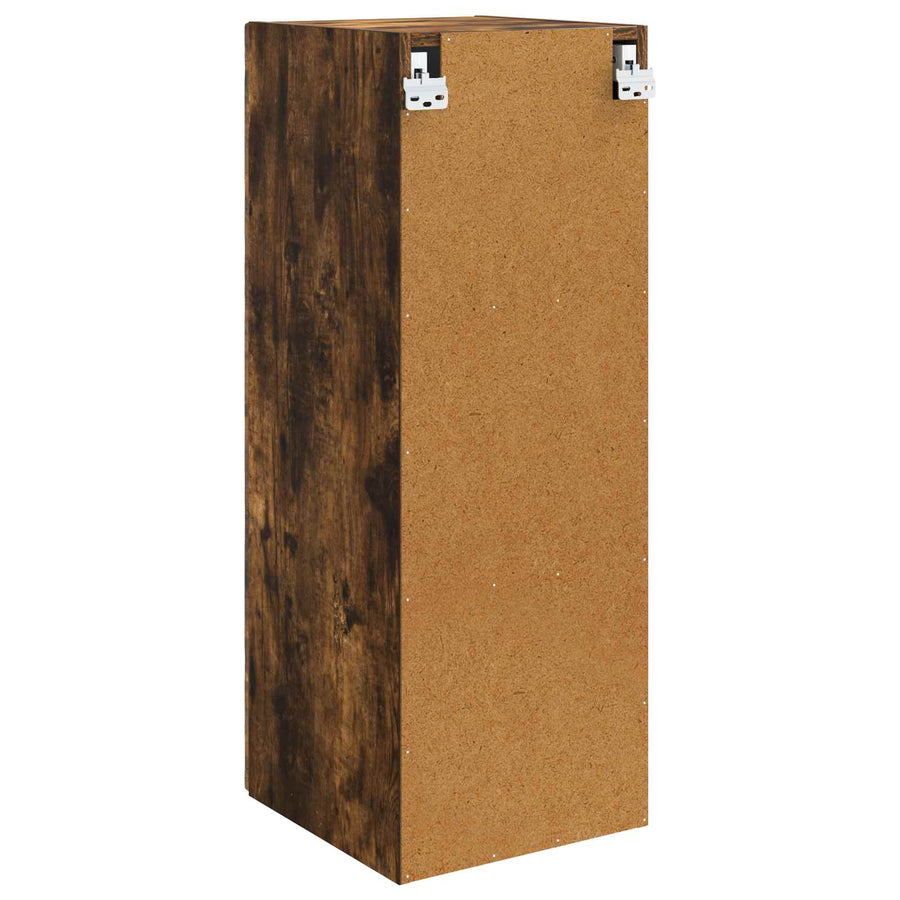 Wandkast Gerookt eiken 33 x 34,5 x 90 cm Bewerkt hout