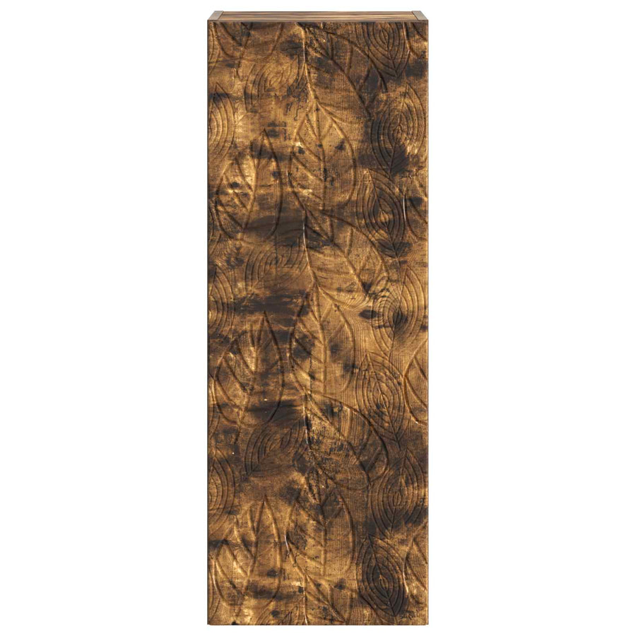 Wandkast Gerookt eiken 33 x 34,5 x 90 cm Bewerkt hout