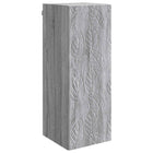 Wandkast 33x34,5x90 cm bewerkt hout grijs