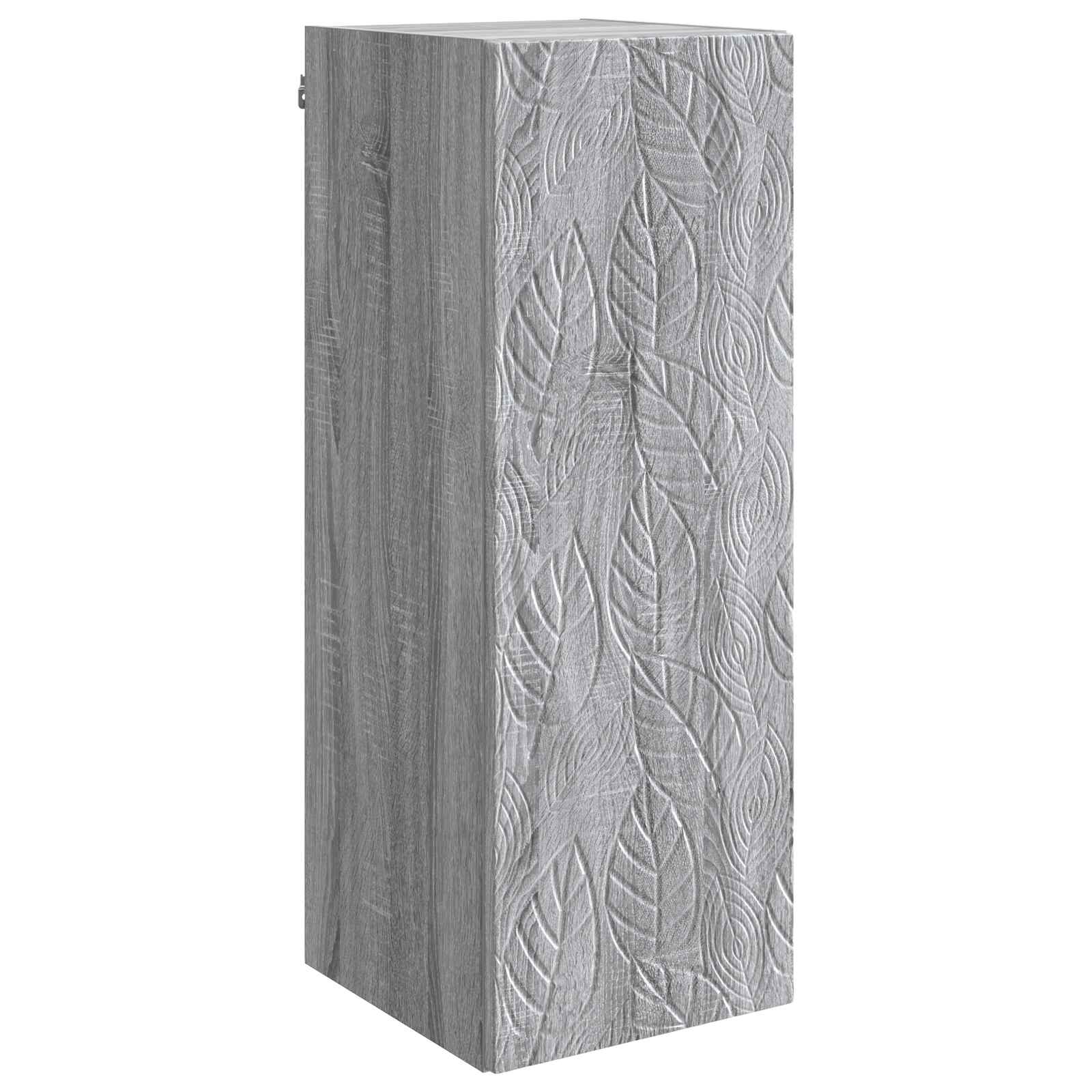 Wandkast Grijs Sonoma 33 x 34,5 x 90 cm Bewerkt hout