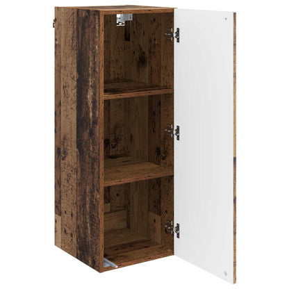 Wandkast Oud hout 33 x 34,5 x 90 cm Bewerkt hout
