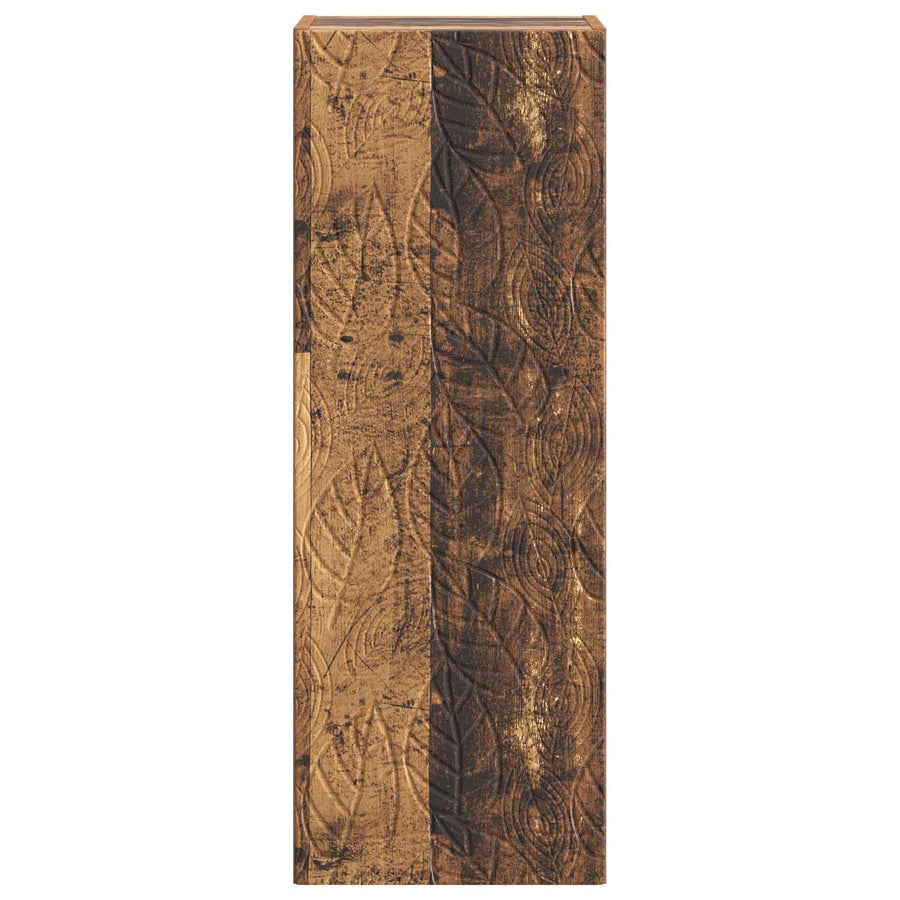 Wandkast Oud hout 33 x 34,5 x 90 cm Bewerkt hout
