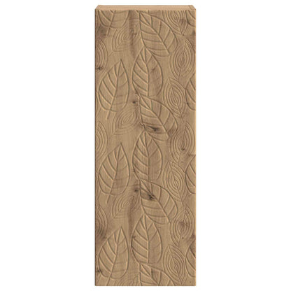 Wandkast Artisanaal eiken 33 x 34,5 x 90 cm Bewerkt hout