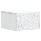 Wandkastje Wit 34,5x33x20 cm bewerkt hout