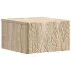 Wandmontage bijzettafel 34,5x33x20 cm sonoma eiken