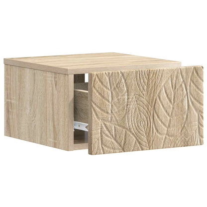 Wandmontage Zijtafel 2 pcs Sonoma Eiken 34,5 x 33 x 20 cm