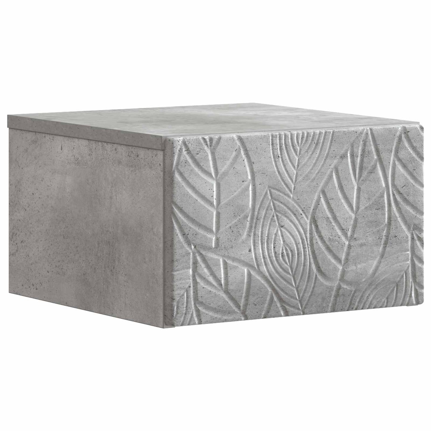 Wandmontage Zijtafel 2 pcs Betongrijs 34,5 x 33 x 20 cm