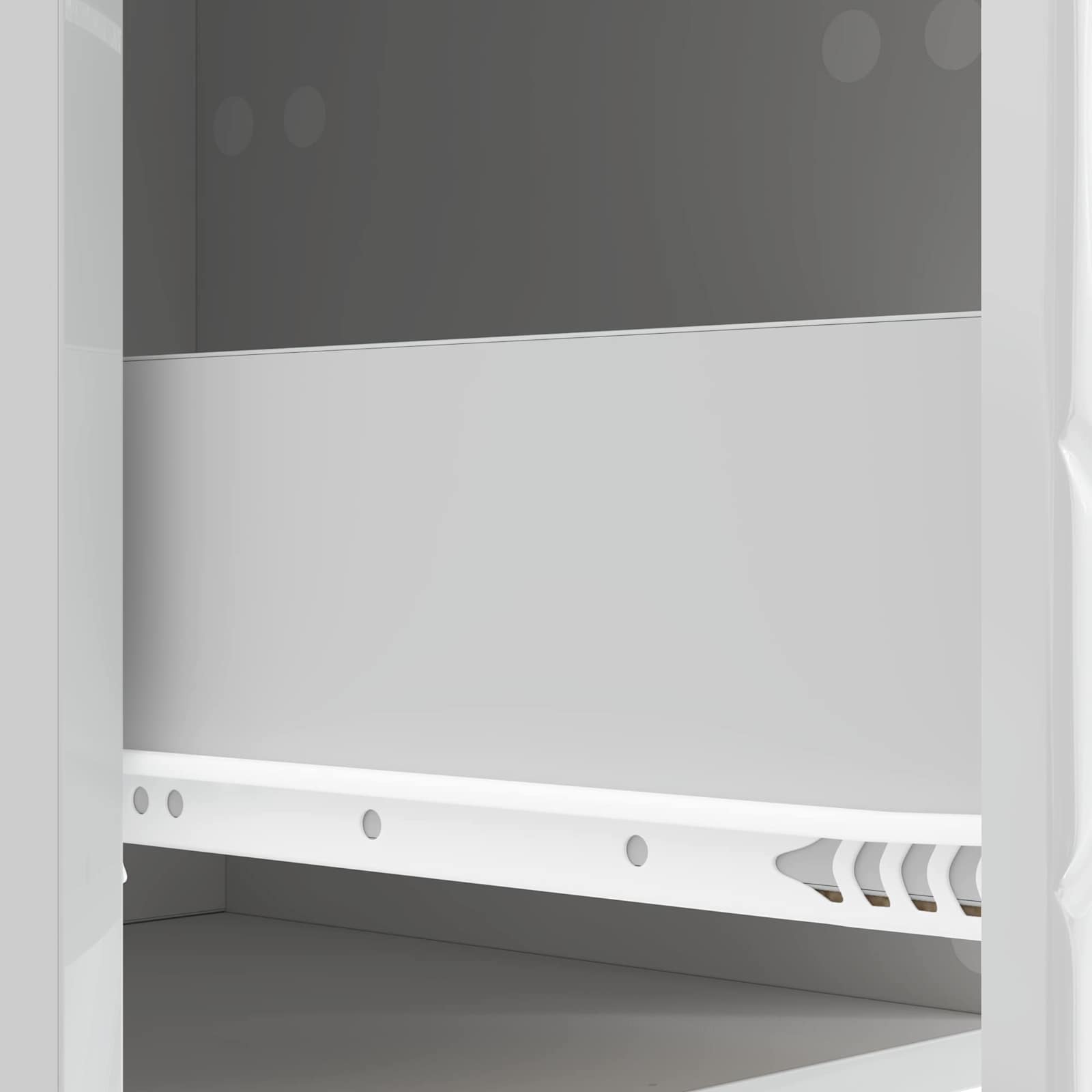 Wandmontage Zijtafel Hoogglans Wit 34,5 x 33 x 20 cm