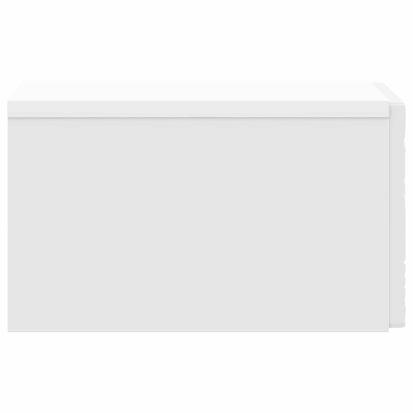 Wandmontage Zijtafel Hoogglans Wit 34,5 x 33 x 20 cm