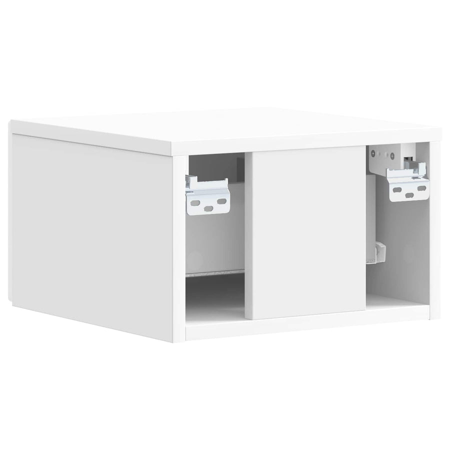 Wandmontage Zijtafel 2 pcs Hoogglans Wit 34,5 x 33 x 20 cm