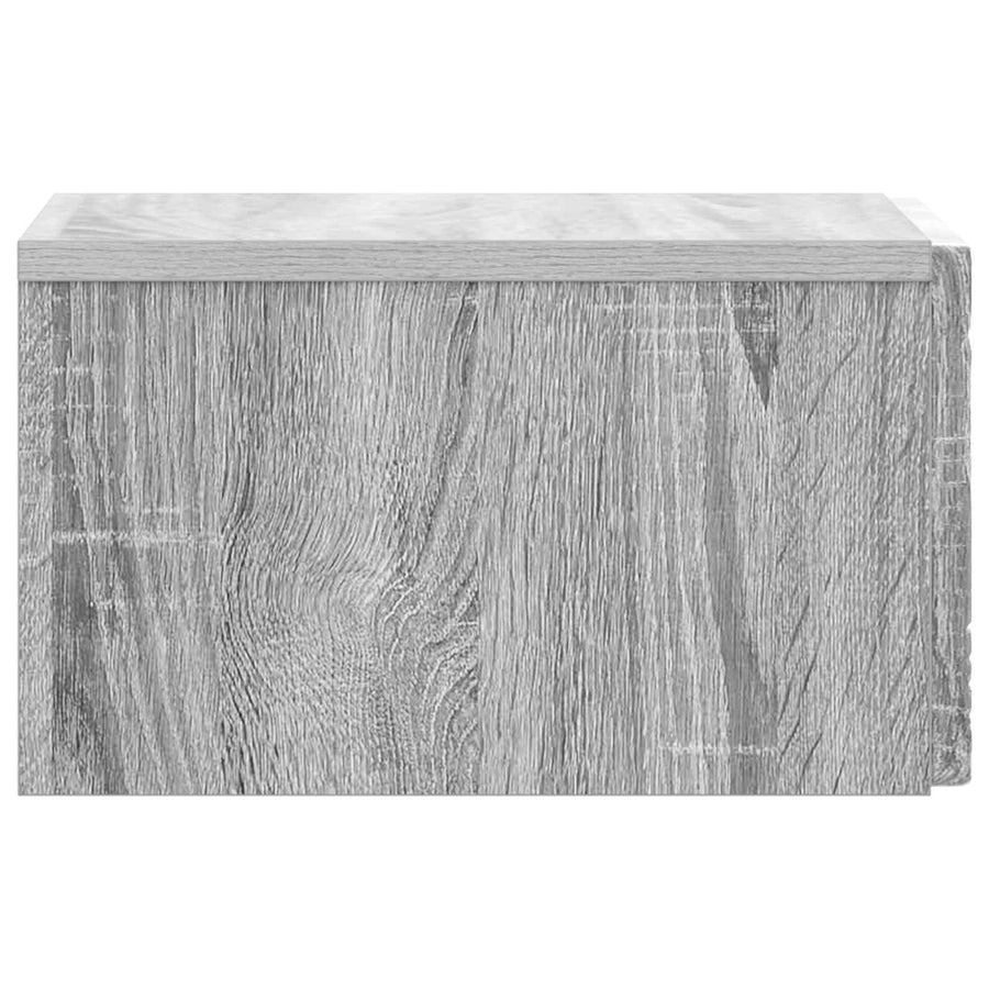 Wandmontage Zijtafel Grijs Sonoma 34,5 x 33 x 20 cm