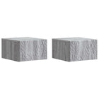 Wandmontage zijtafel 34,5x33x20 cm grijs sonoma 2 stuks