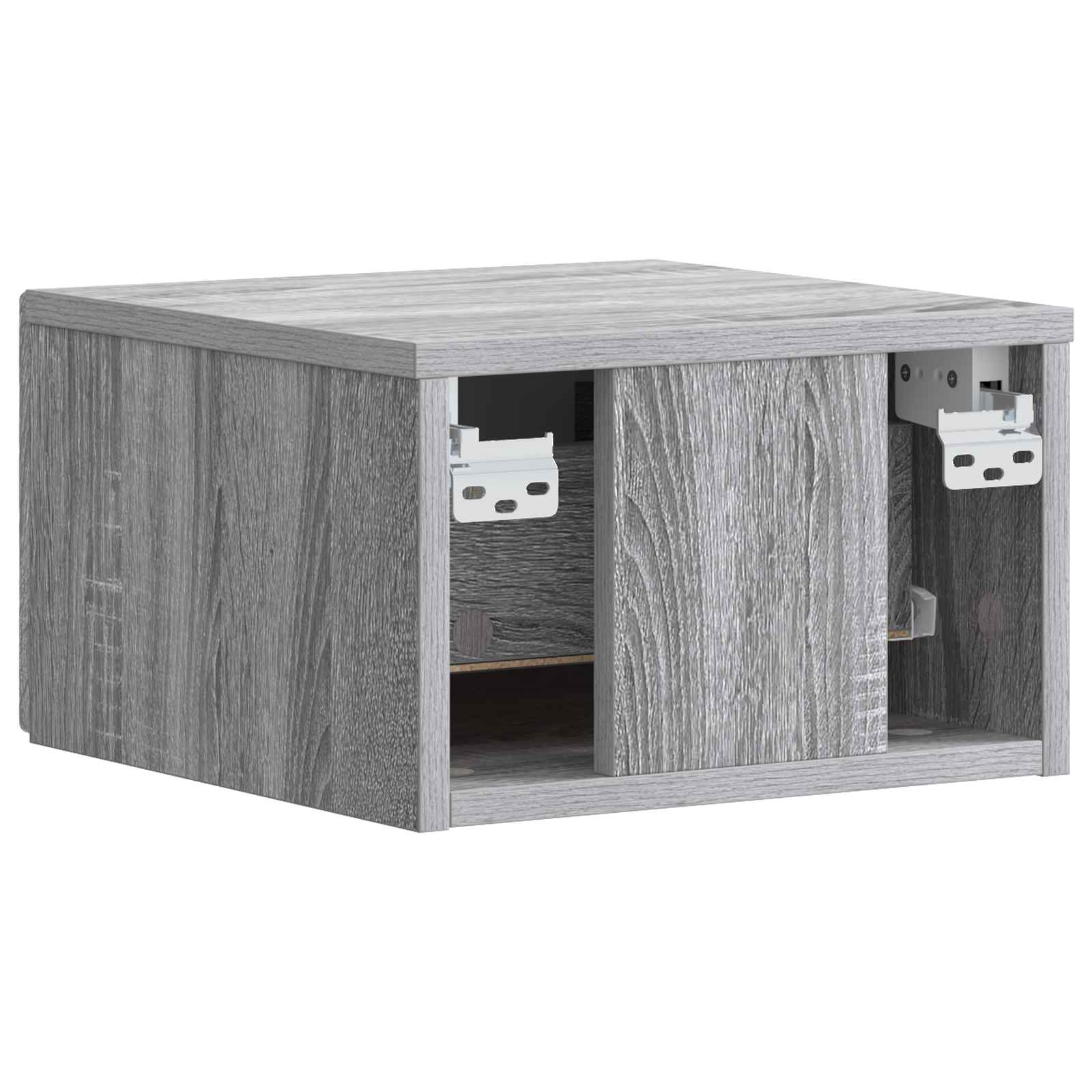 Wandmontage Zijtafel 2 pcs Grijs Sonoma 34,5 x 33 x 20 cm