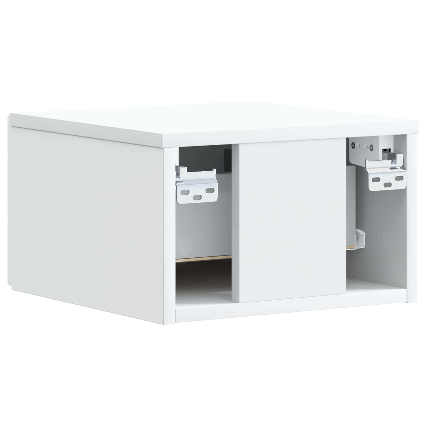 Wandbeugel Bedkast Wit 49 x 34,5 x 20 cm Bewerkt hout