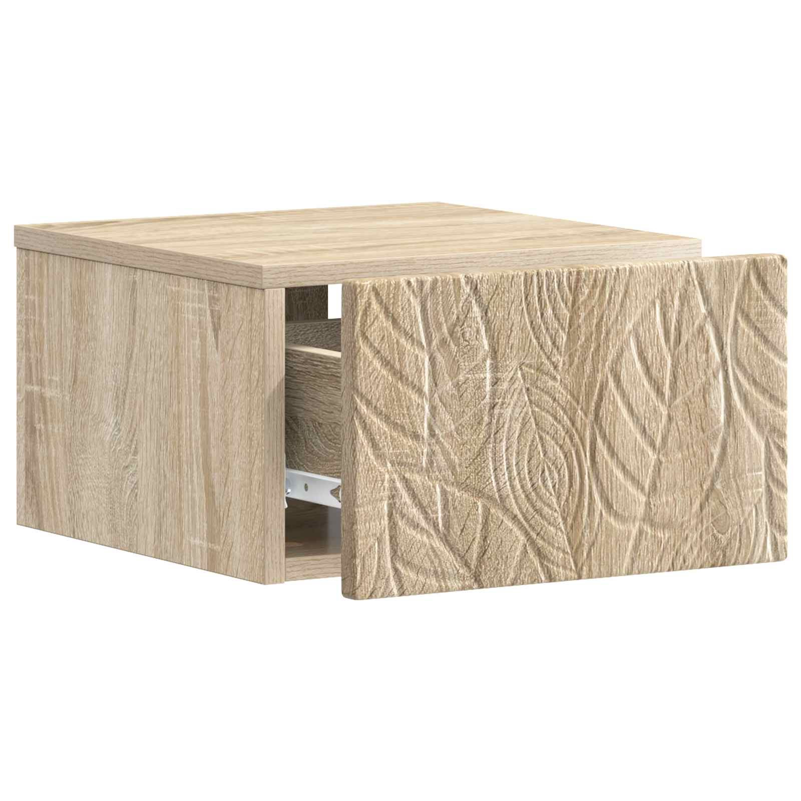 Wandbeugel Bedkast Sonoma Eiken 49 x 34,5 x 20 cm Bewerkt hout
