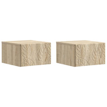 Wandbeugel Bedkast 2 pcs Sonoma Eiken 49 x 34,5 x 20 cm