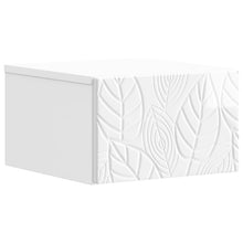 Wandbeugel Bedkast Hoogglans Wit 49 x 34,5 x 20 cm Bewerkt hout