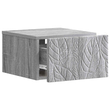 Wandbeugel Bedkast Grijs Sonoma 49 x 34,5 x 20 cm Bewerkt hout