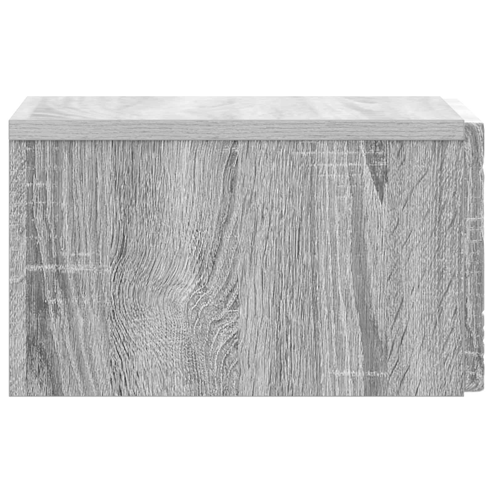 Wandbeugel Bedkast Grijs Sonoma 49 x 34,5 x 20 cm Bewerkt hout