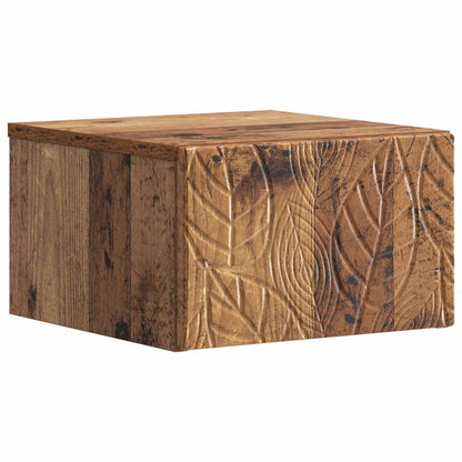 Wandbeugel Bedkast 2 pcs Oud hout 49 x 34,5 x 20 cm