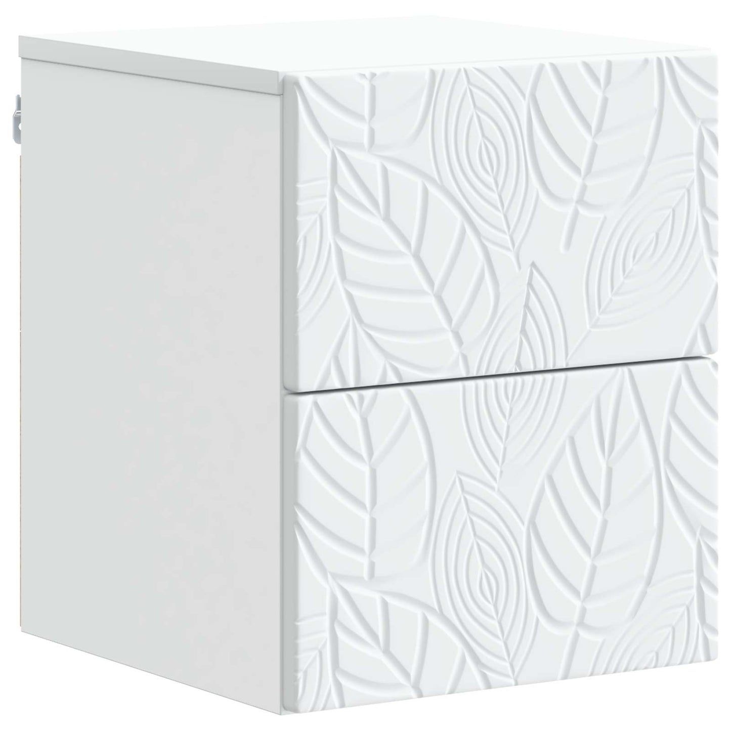 Wandbeugel Bedkast Wit 34,5 x 33 x 40 cm Bewerkt hout