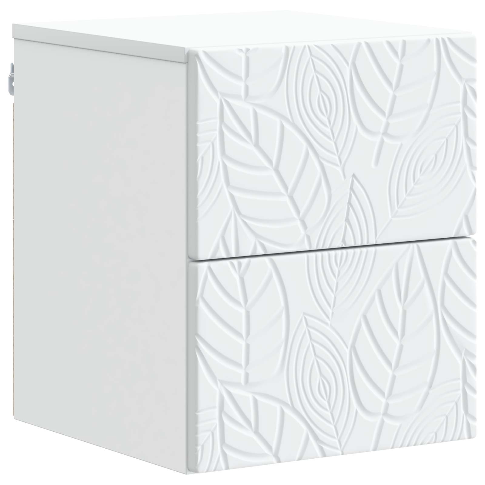 Wandbeugel Bedkast Wit 34,5 x 33 x 40 cm Bewerkt hout